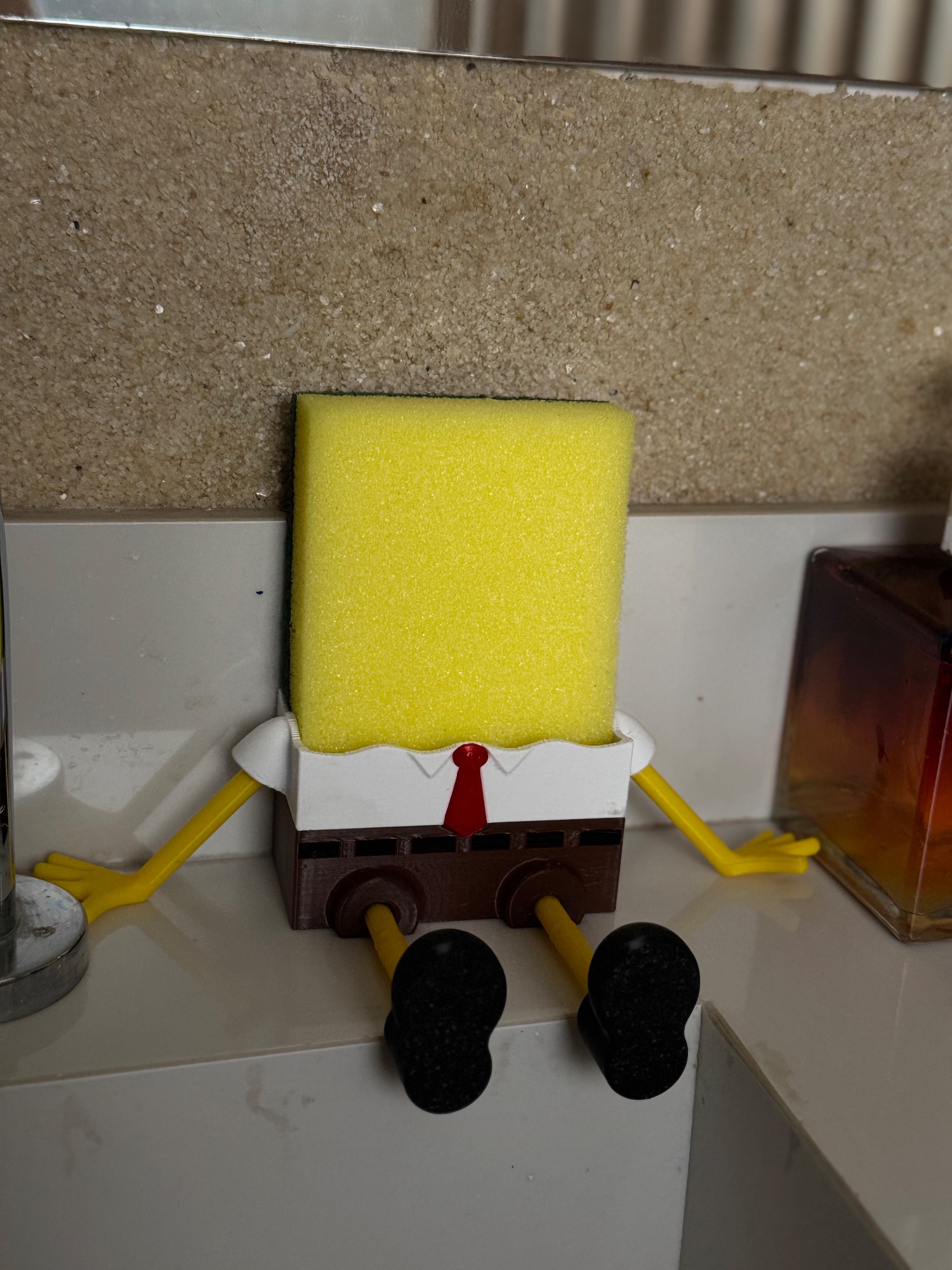Bob esponja - suporte para esponja de cozinha